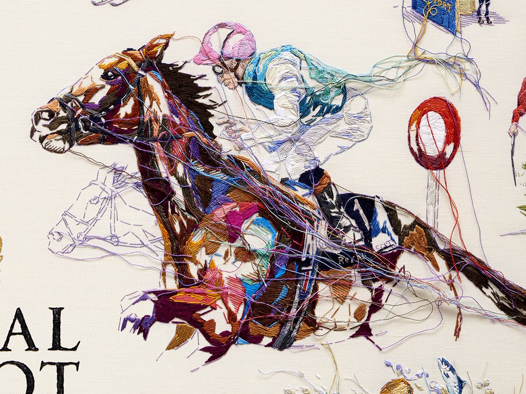 High res embroideryv5 vignette horse