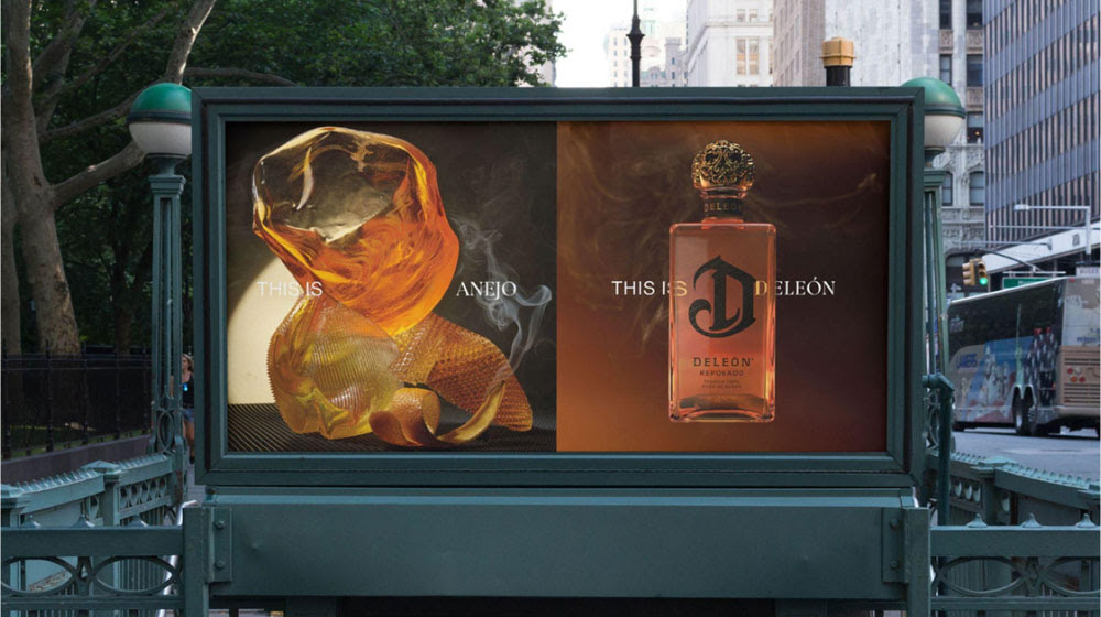 Deleon cgi still bottle print poster sample