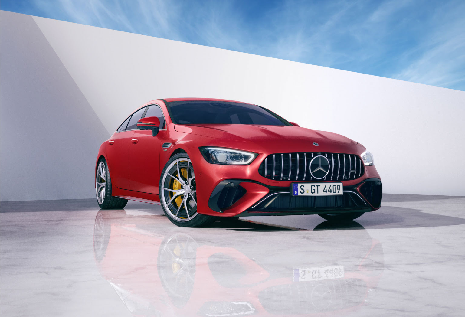 mercedes photorealitic abstract cgi render