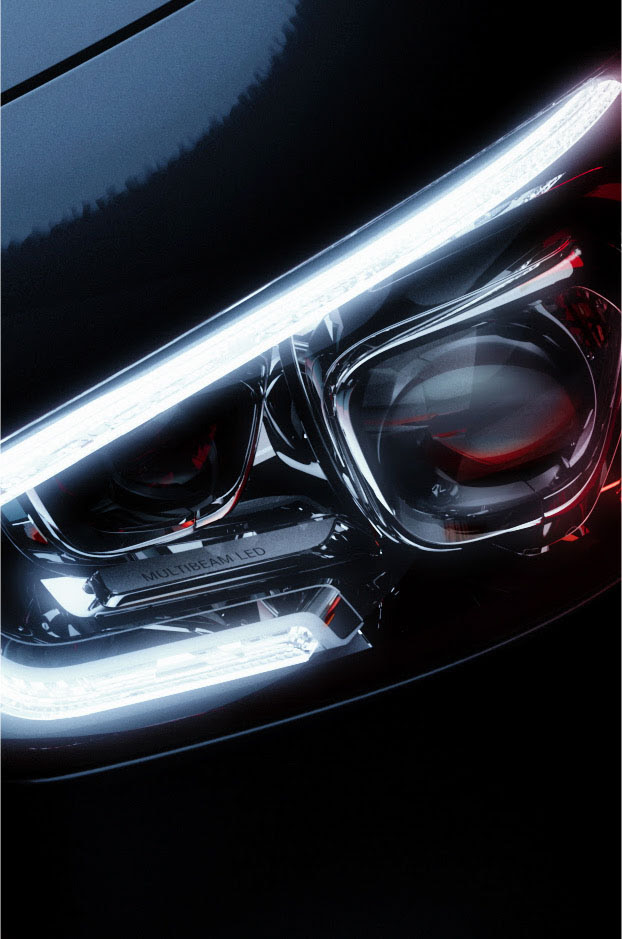 mercedes abstract creative cgi still and automotive retouching