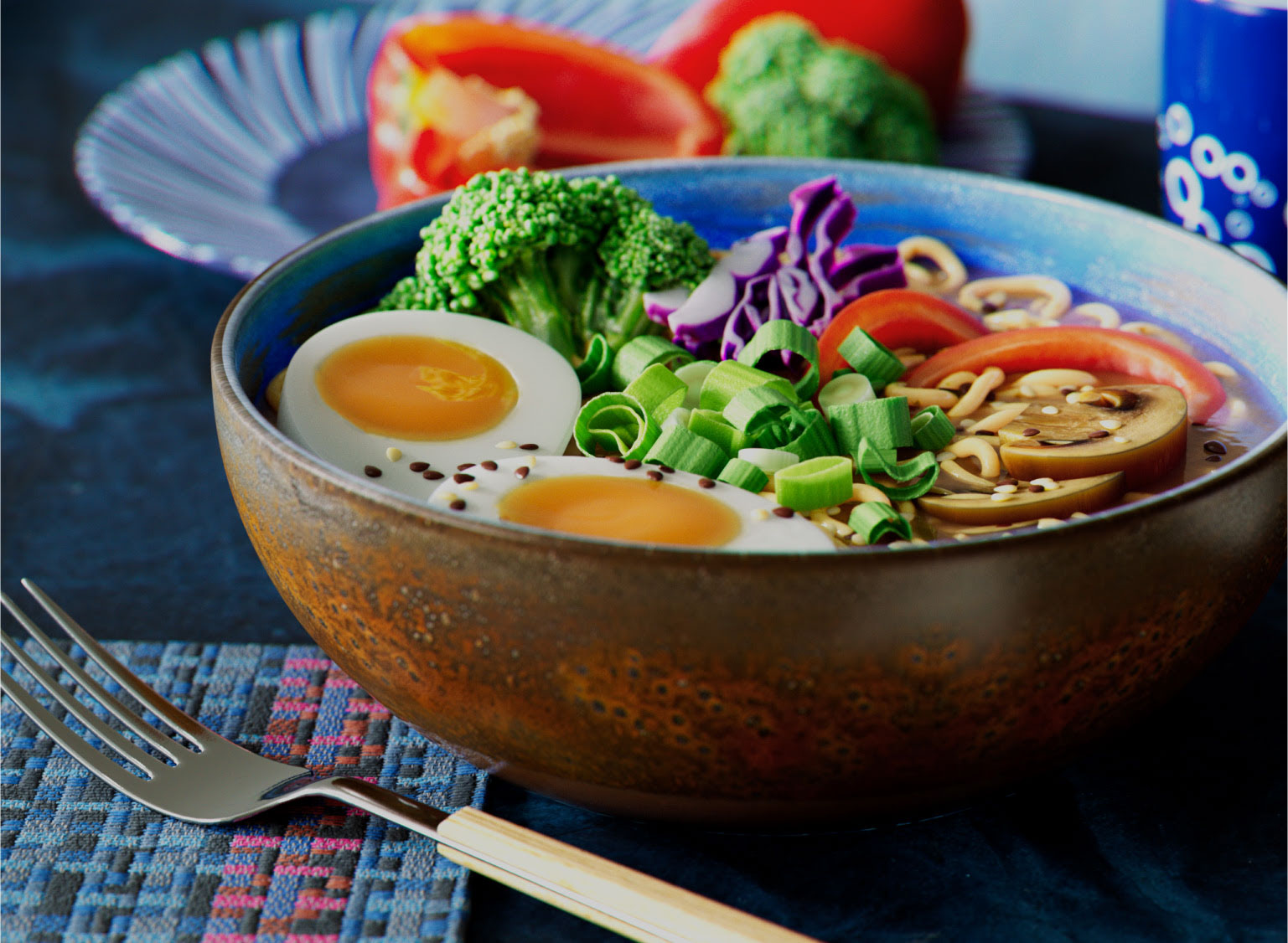 Ramen cgi food animation moving image simulation stills closeup photorealistic