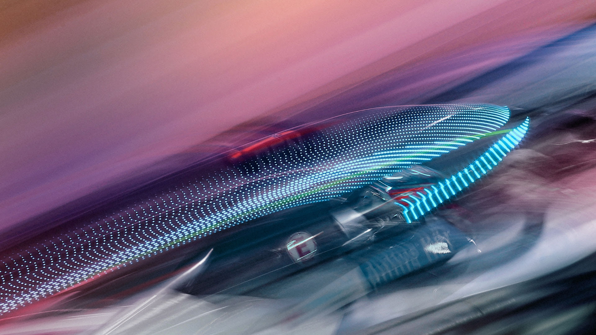 formula e creative retouching with motion blur