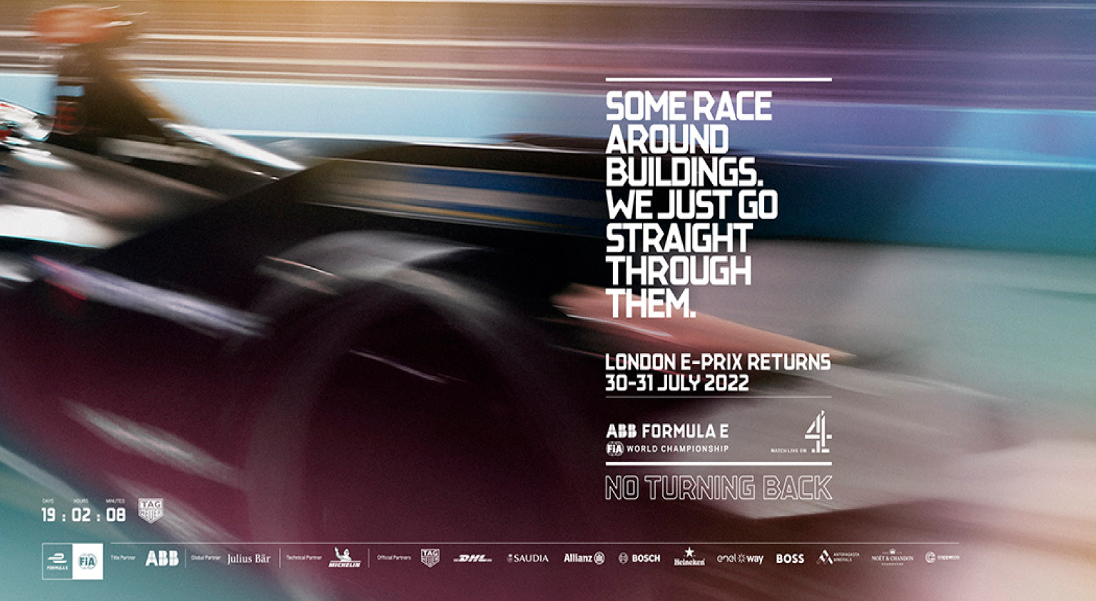 formula e creative retouching with motion blur and post-fx