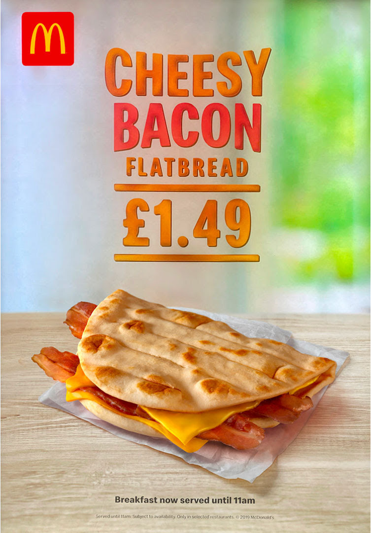 cgi photoscanned food flatbread for mcdonalds