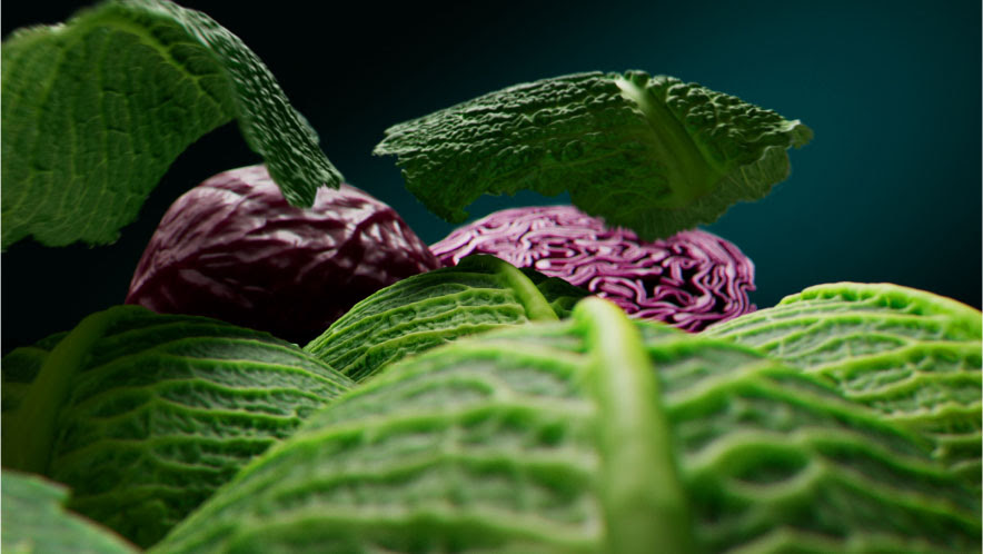 cgi food photoscanned vegetables