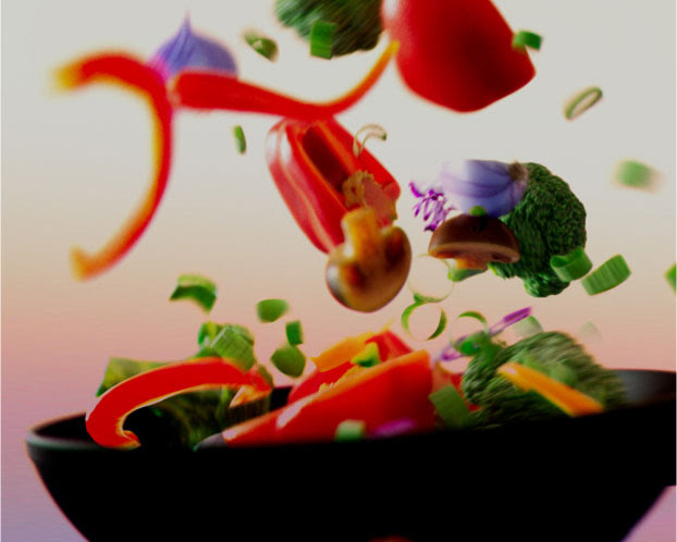 cgi food photoscanned vegetables