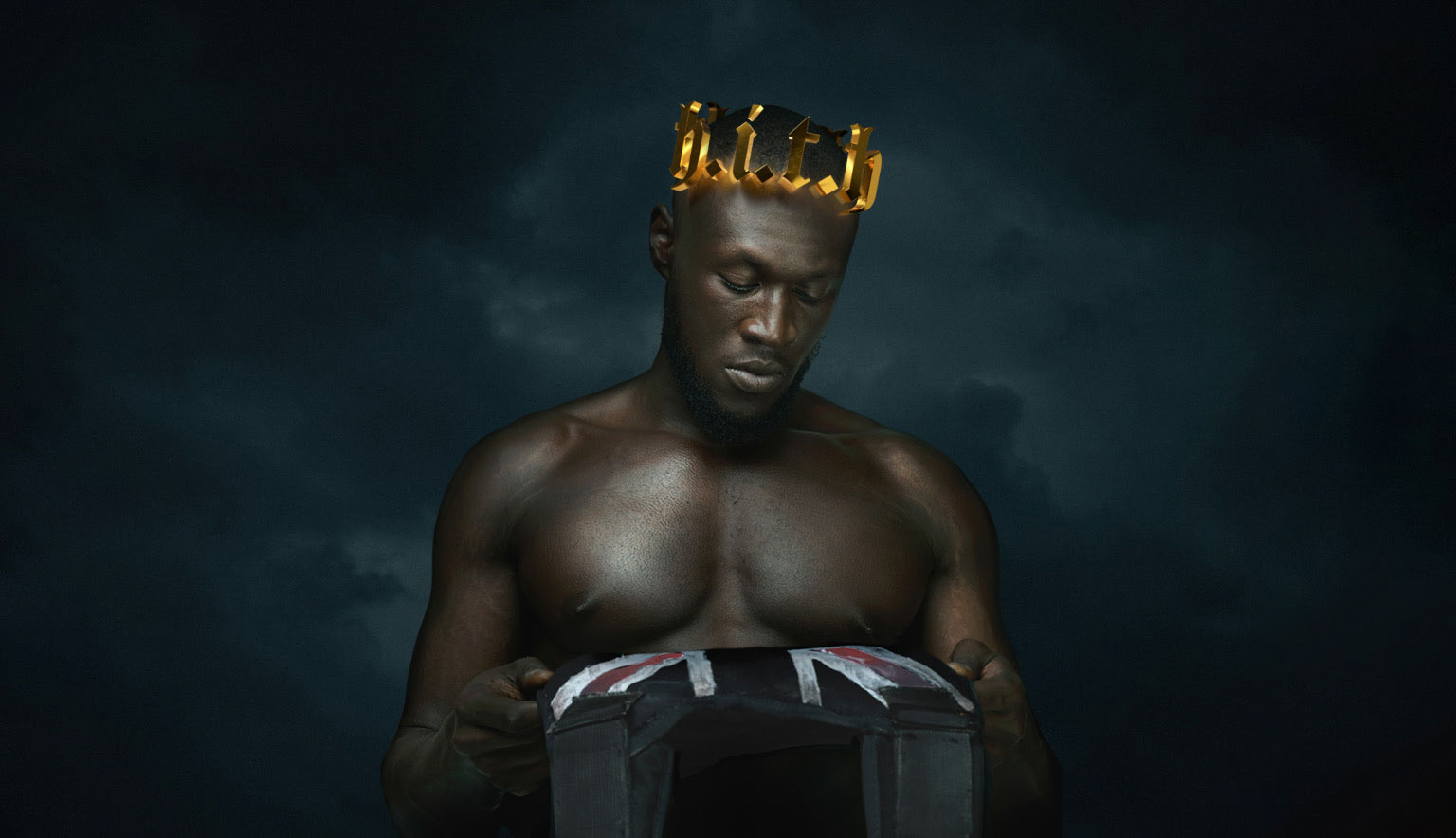 editorial stormzy album retouch from a photoshoot